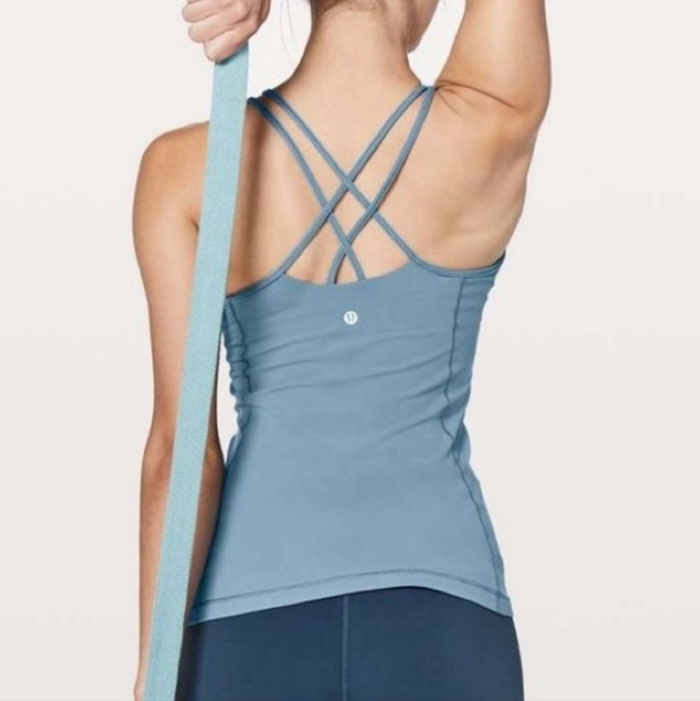 Lululemon Free To Be Tank Top in Slate Blue